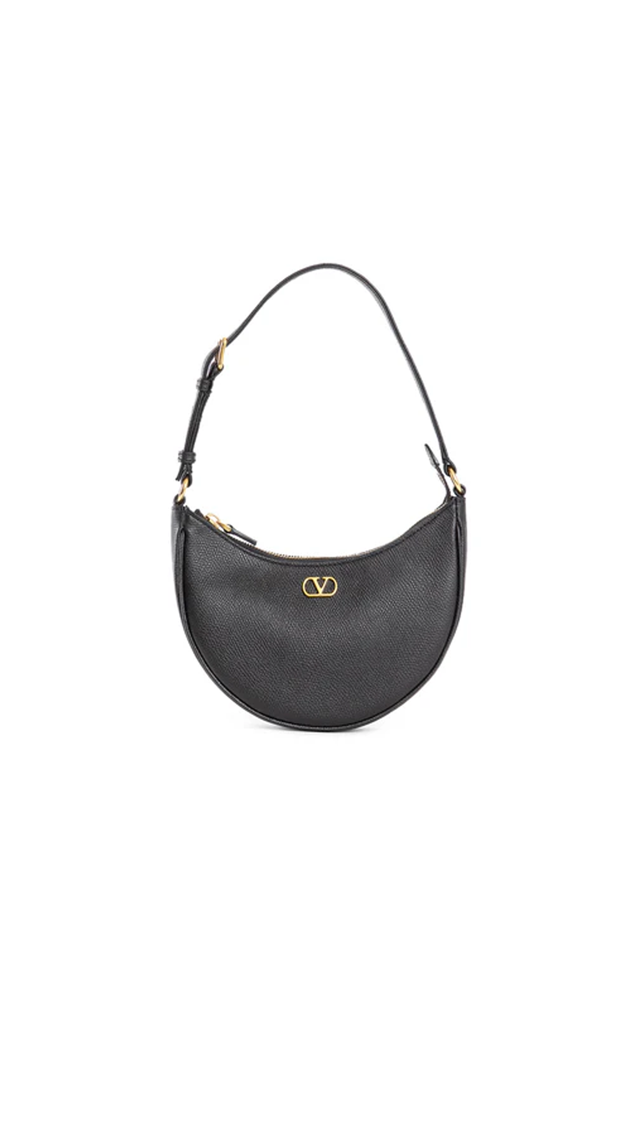 Vlogo Signature Mini Hobo Bag - Black