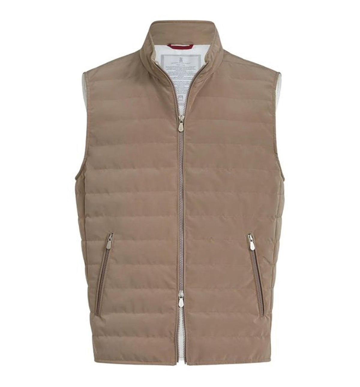 Lightweight techno fabric down vest