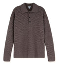 Wool sweater with Intrecciato motif