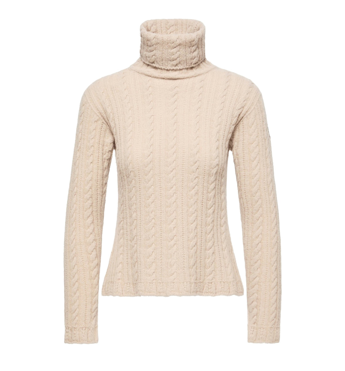 Cable Knit Wool Blend Turtleneck