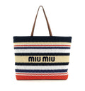 Raffia-Effect Woven Tote Bag