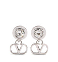 Vlogo Signature Earrings In Metal And Swarovski® Crystals
