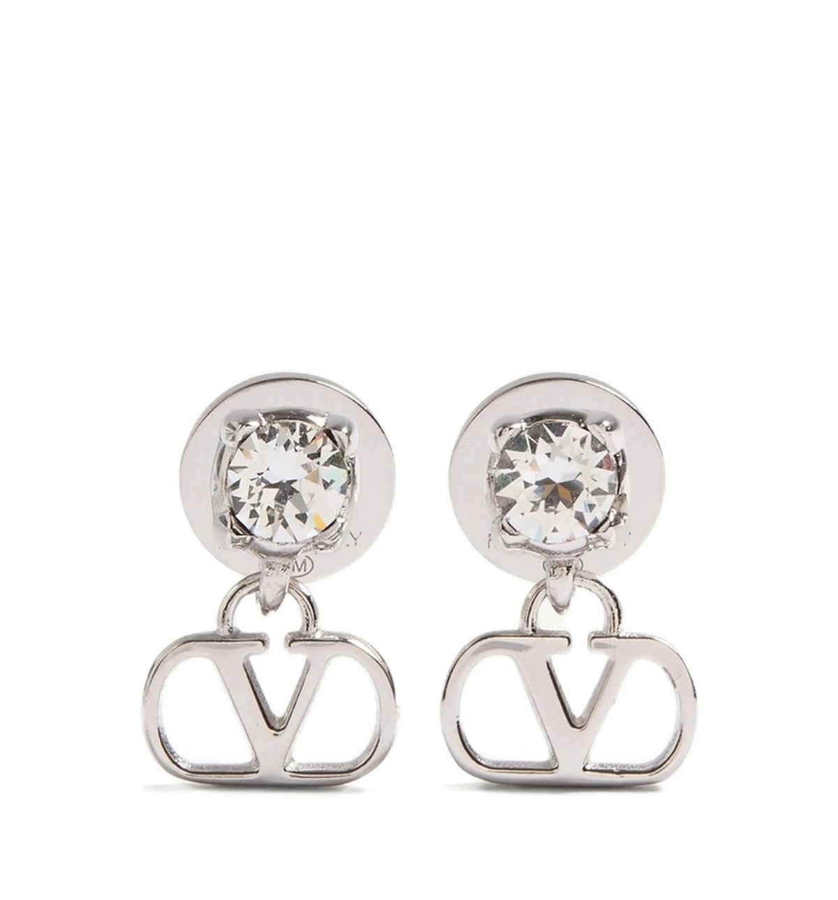 Vlogo Signature Earrings In Metal And Swarovski® Crystals
