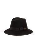 VLogo Signature Felt Hat With Moiré Ribbon