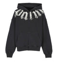 Logo-print zip-up Hoodie | Black