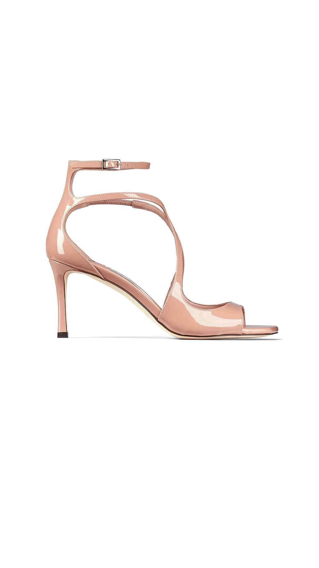 Azia 75 Patent Leather Sandals - Ballet Pink