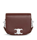 Small Besace Strap Triomphe In Supple Natural Calfskin
