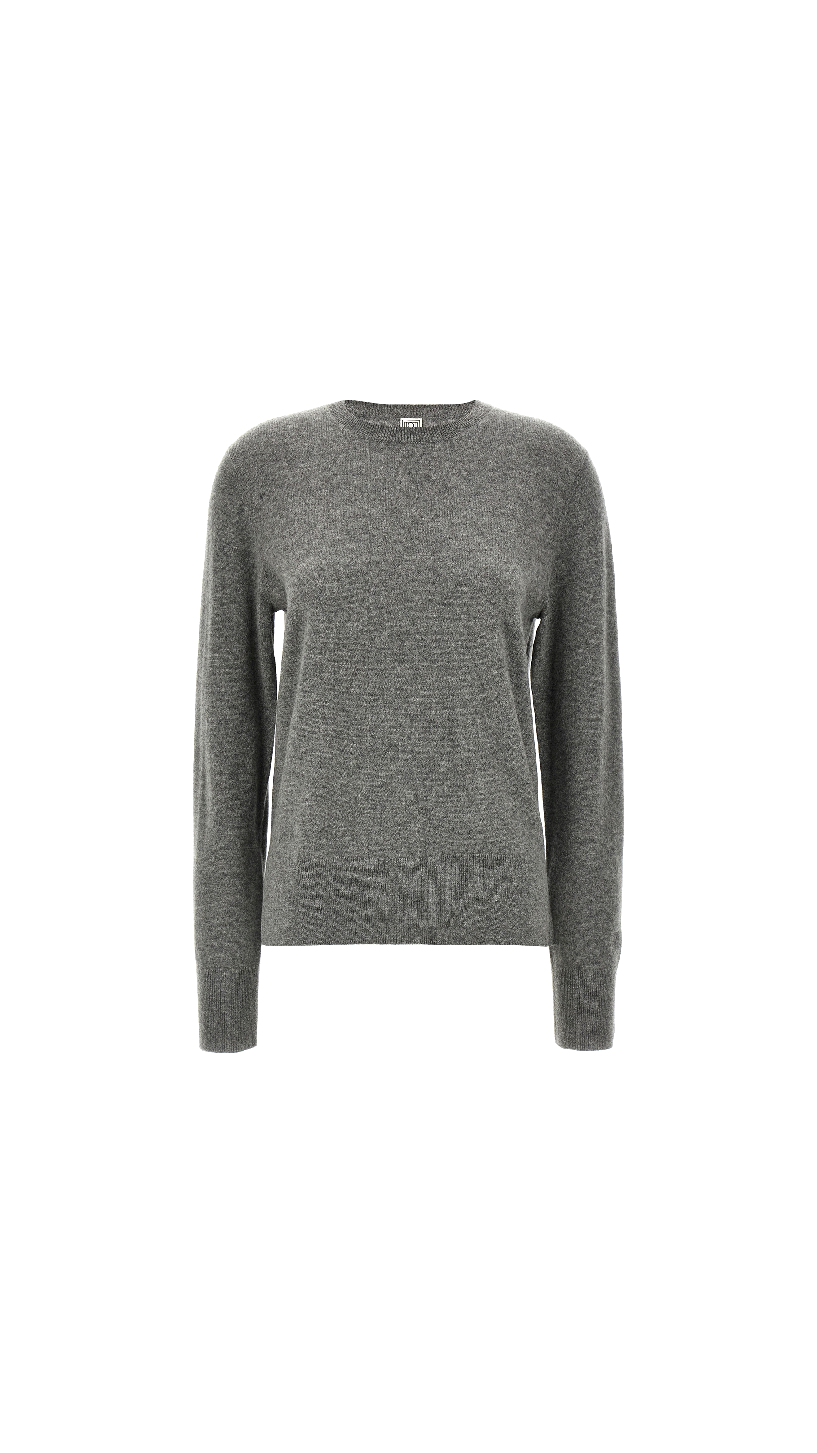 Crew-neck Silk Cashmere Knit - Grey