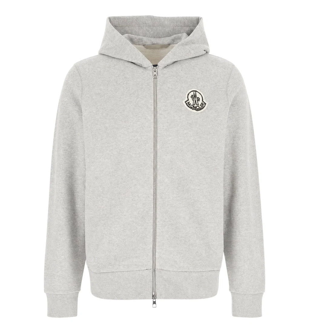 Sketched Logo Zip-Up Cotton Hoodie