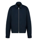 Zippered jacket in virgin wool