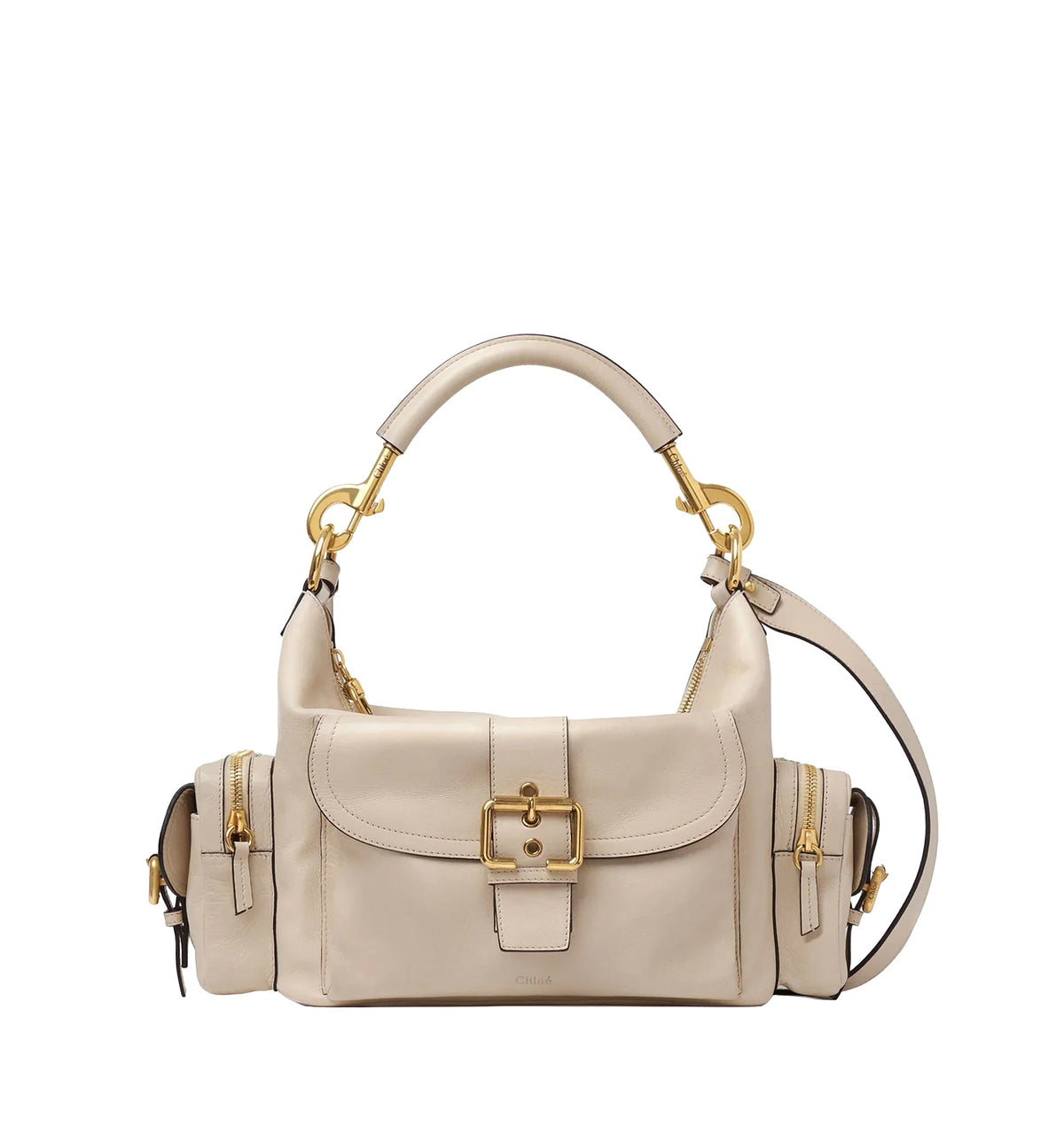 Small Camera Bag In Shiny Leather