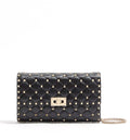 Rockstud Spike Nappa Leather Crossbody Clutch Bag