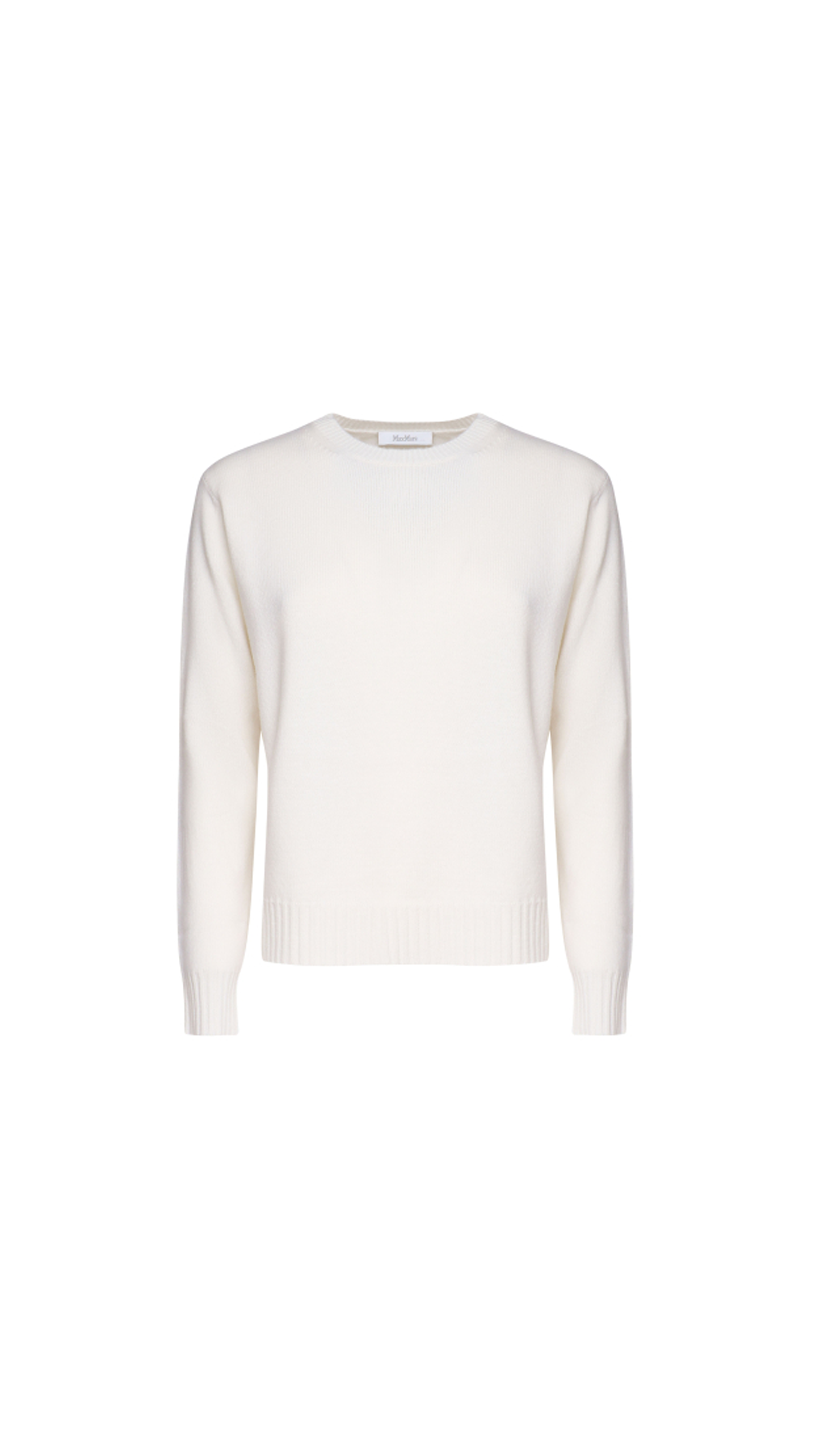 Viglio Pure Cashmere Yarn Boxy Jumper - White