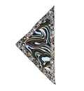 Marmo Print Silk Twill Triangle Scarf