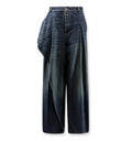 Draped Flared Jeans