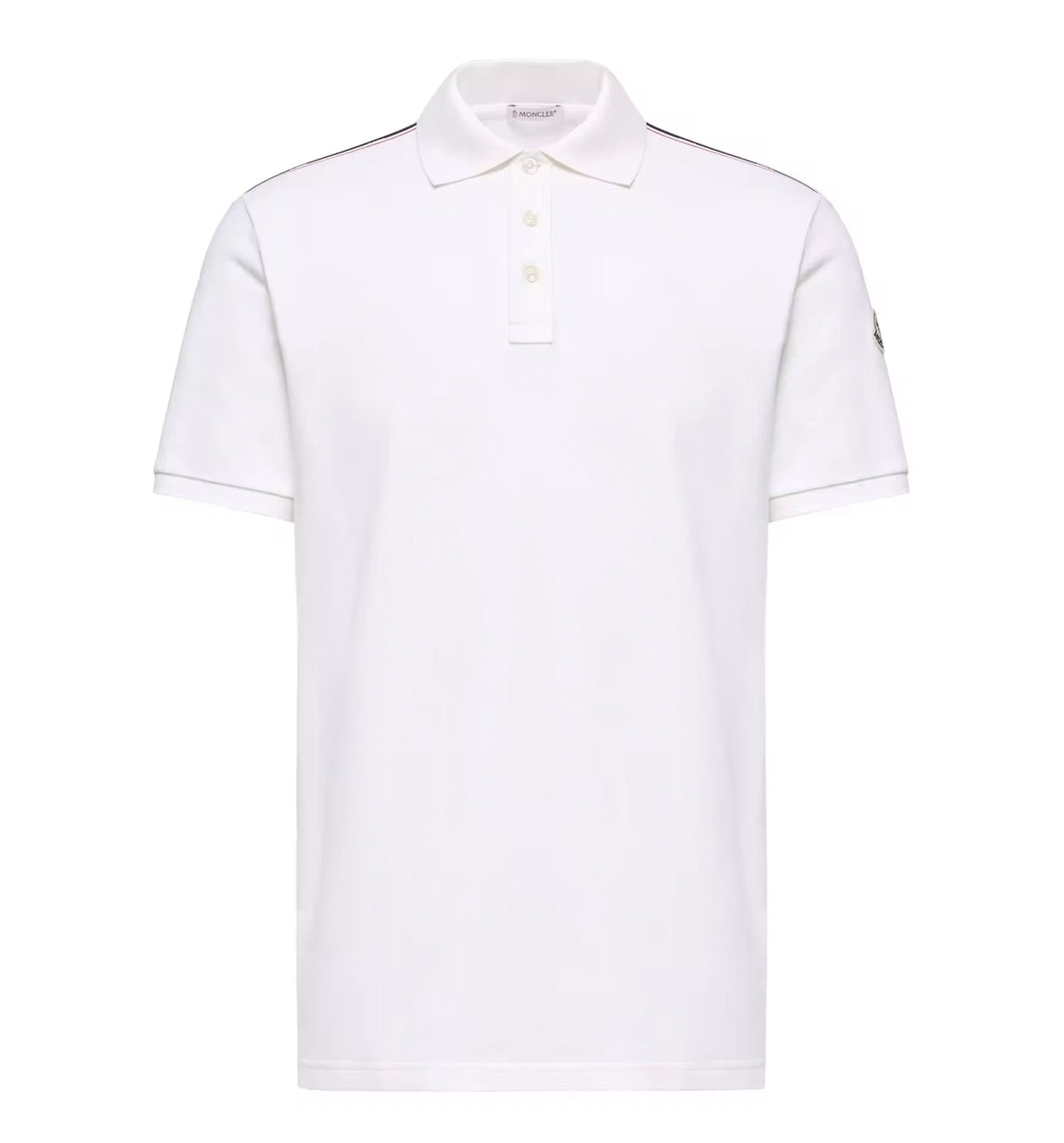 Tricolor-Trimmed Cotton Piquet Polo Shirt