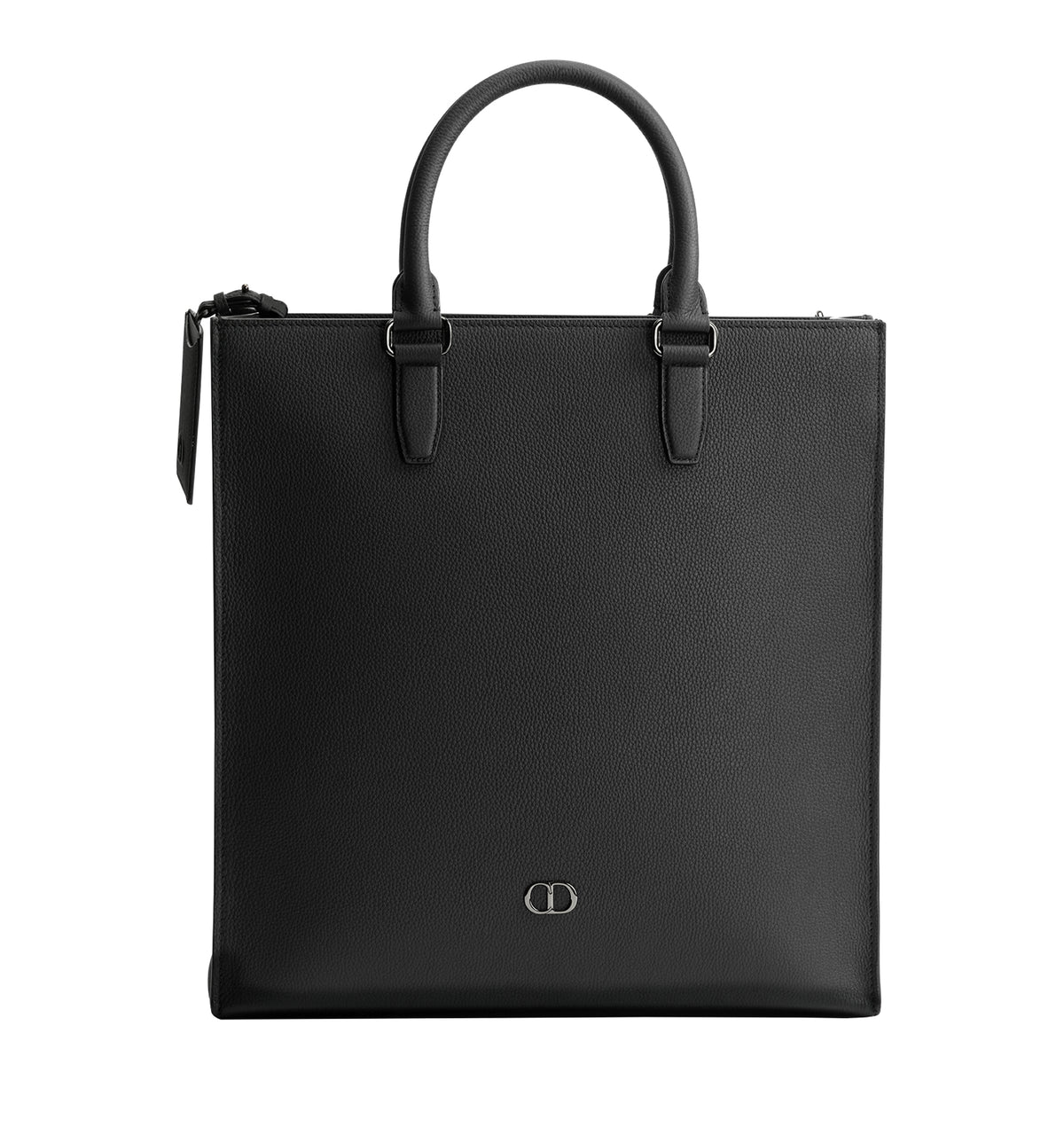 Icon Tote Bag Black Grained Calfskin