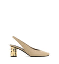 Tape Slingbacks in Leather