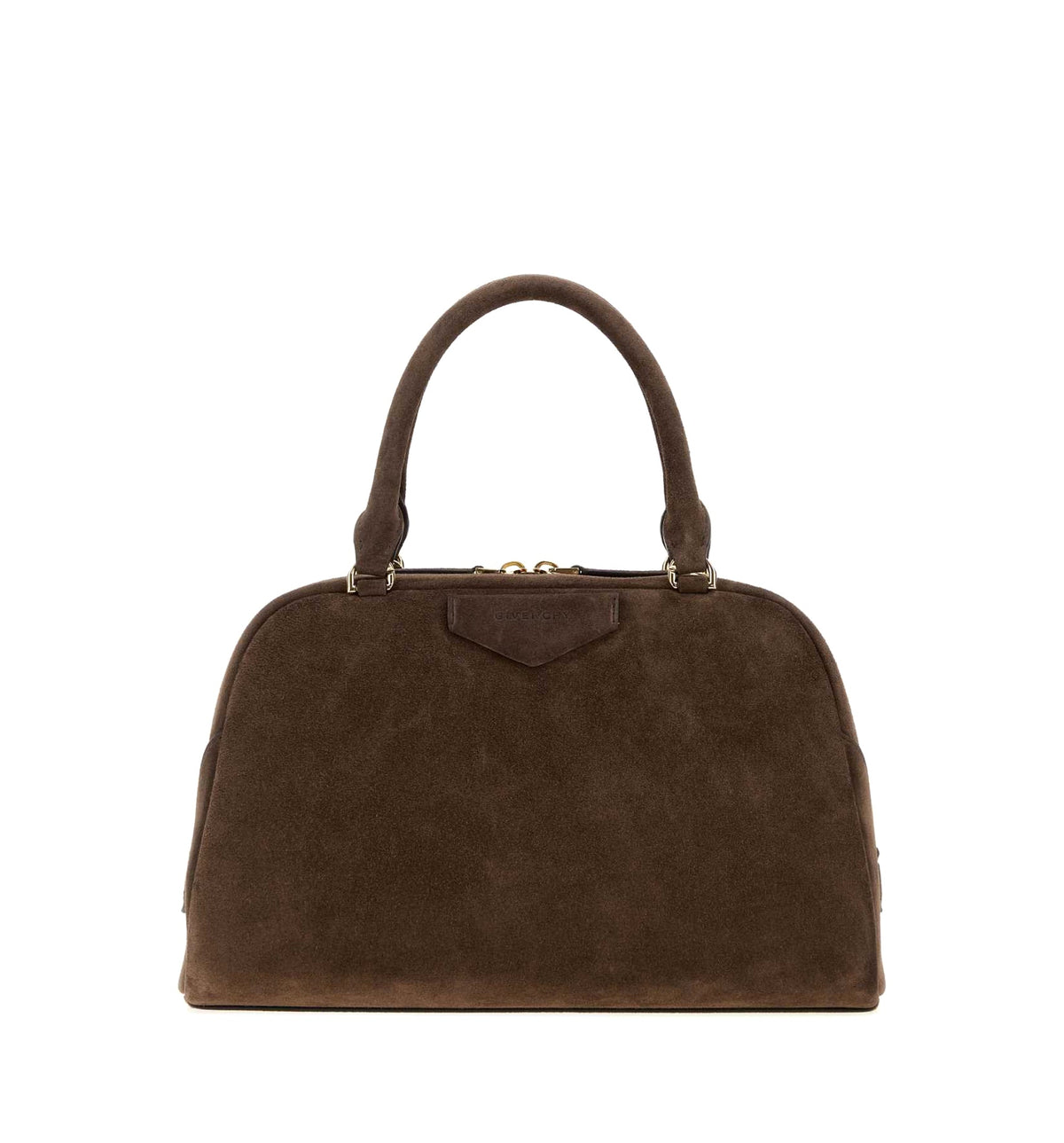 Antigona East-West Bowling Bag In Suede
