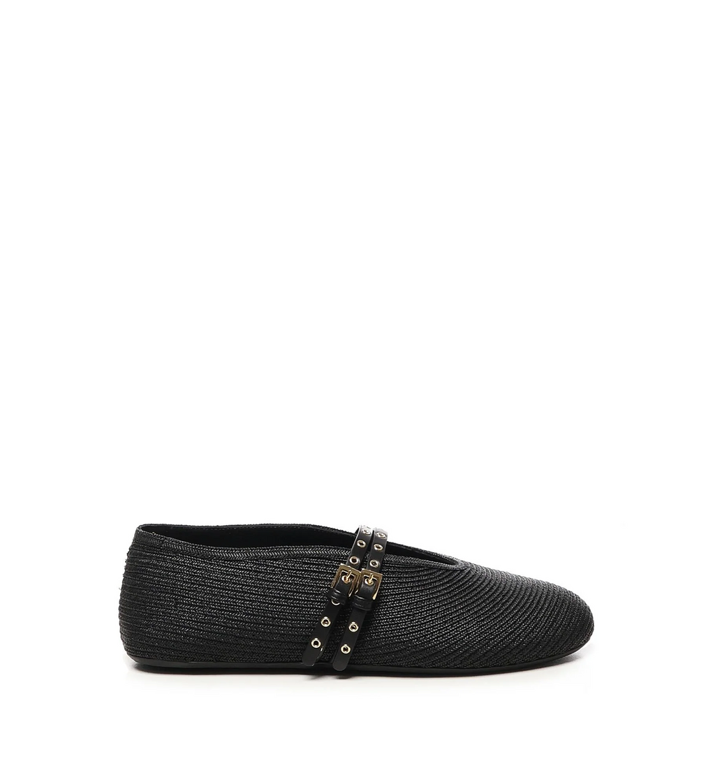 Ballet Flats in Paper Straw