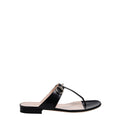Lady Horsebit Leather Thong Sandals