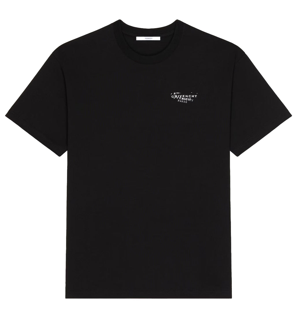T-Shirt In Cotton With GIVENCHY Stamp Print