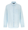 Striped technical cotton shirt