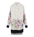 Silk shirt with Dior Hortensia Garden print