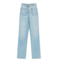 Straight-Leg Cotton Denim Jeans