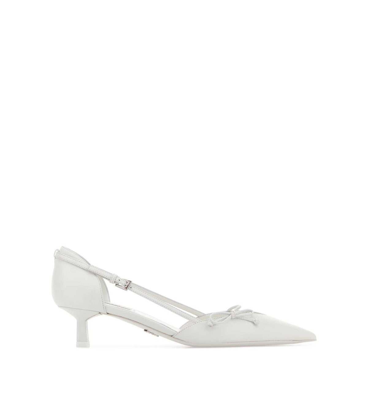 Brushed Leather Slingback Pumps