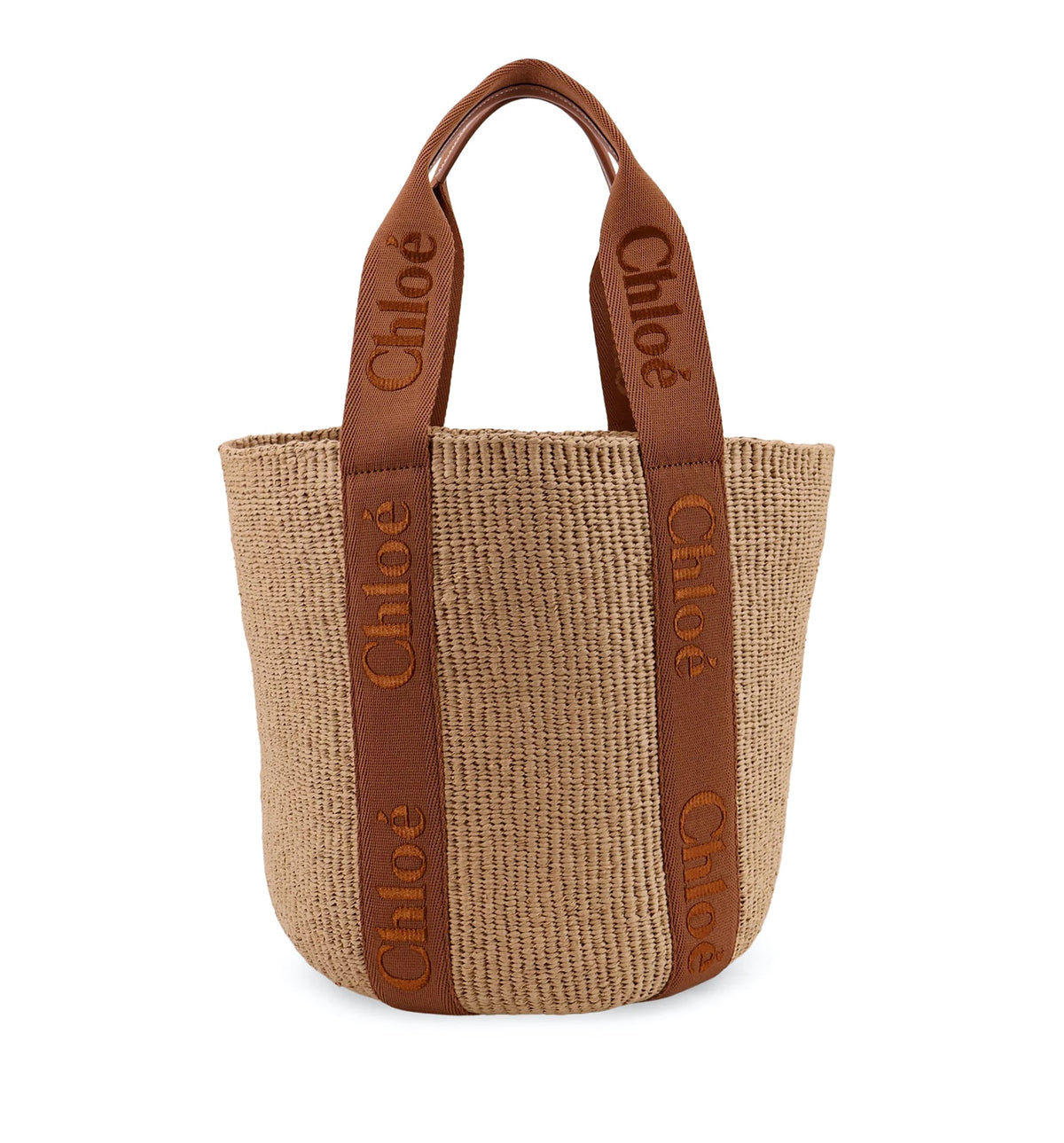 Woody Raffia Shoulder Bag