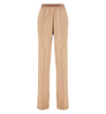 Peach-Feel Silk Satin Pj Pants