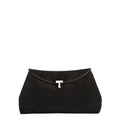 T-Lock Suede Clutch