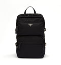 Re-Nylon and Saffiano leather backpack
