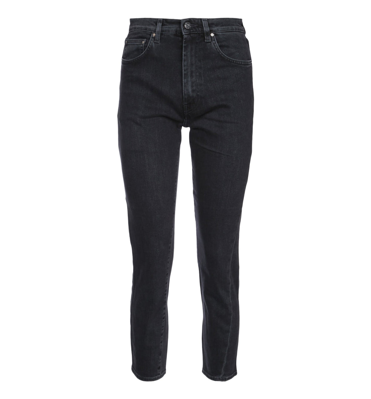 Straight-Leg High-Waisted Jeans