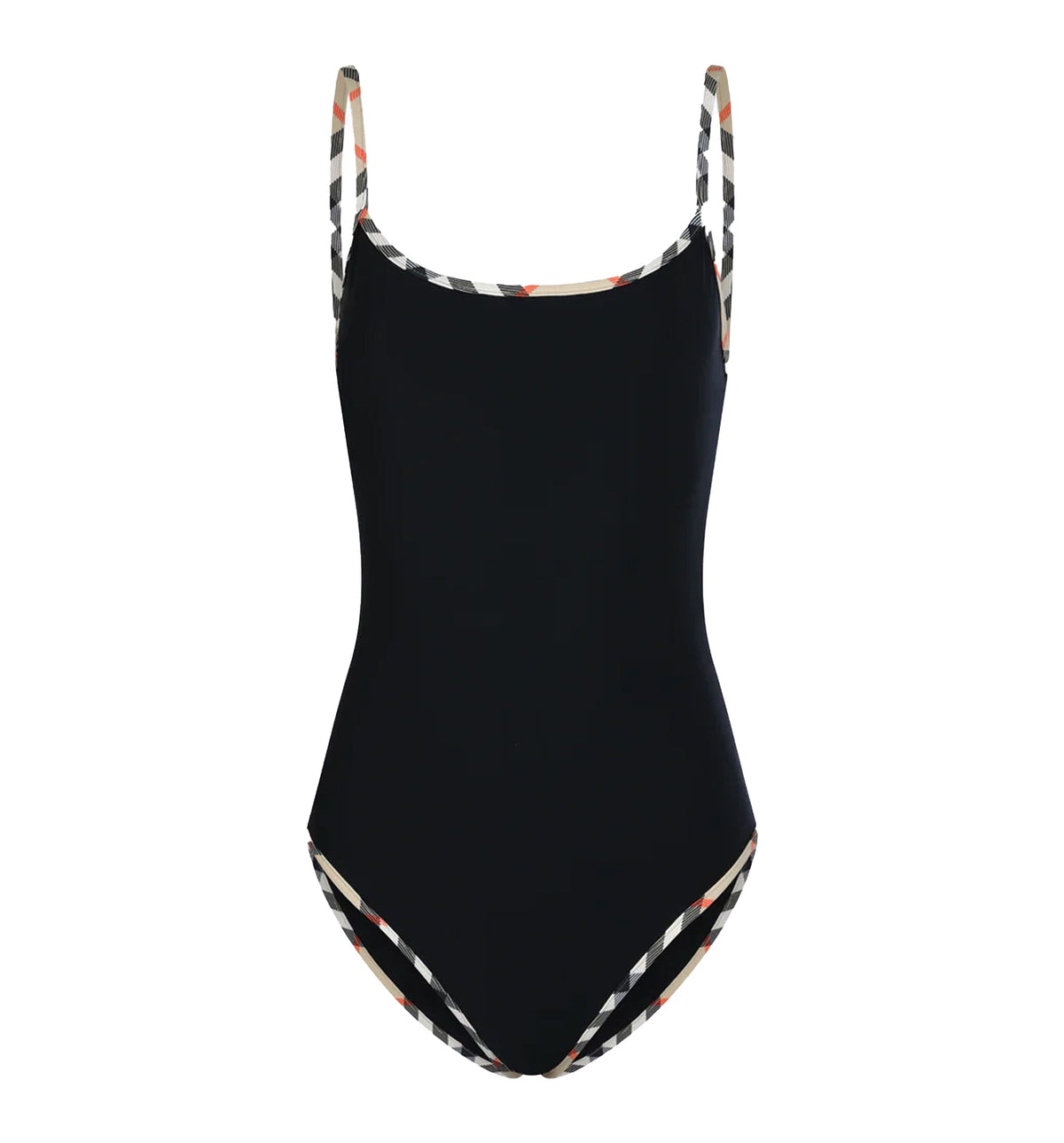 Check Trim Swimsuit