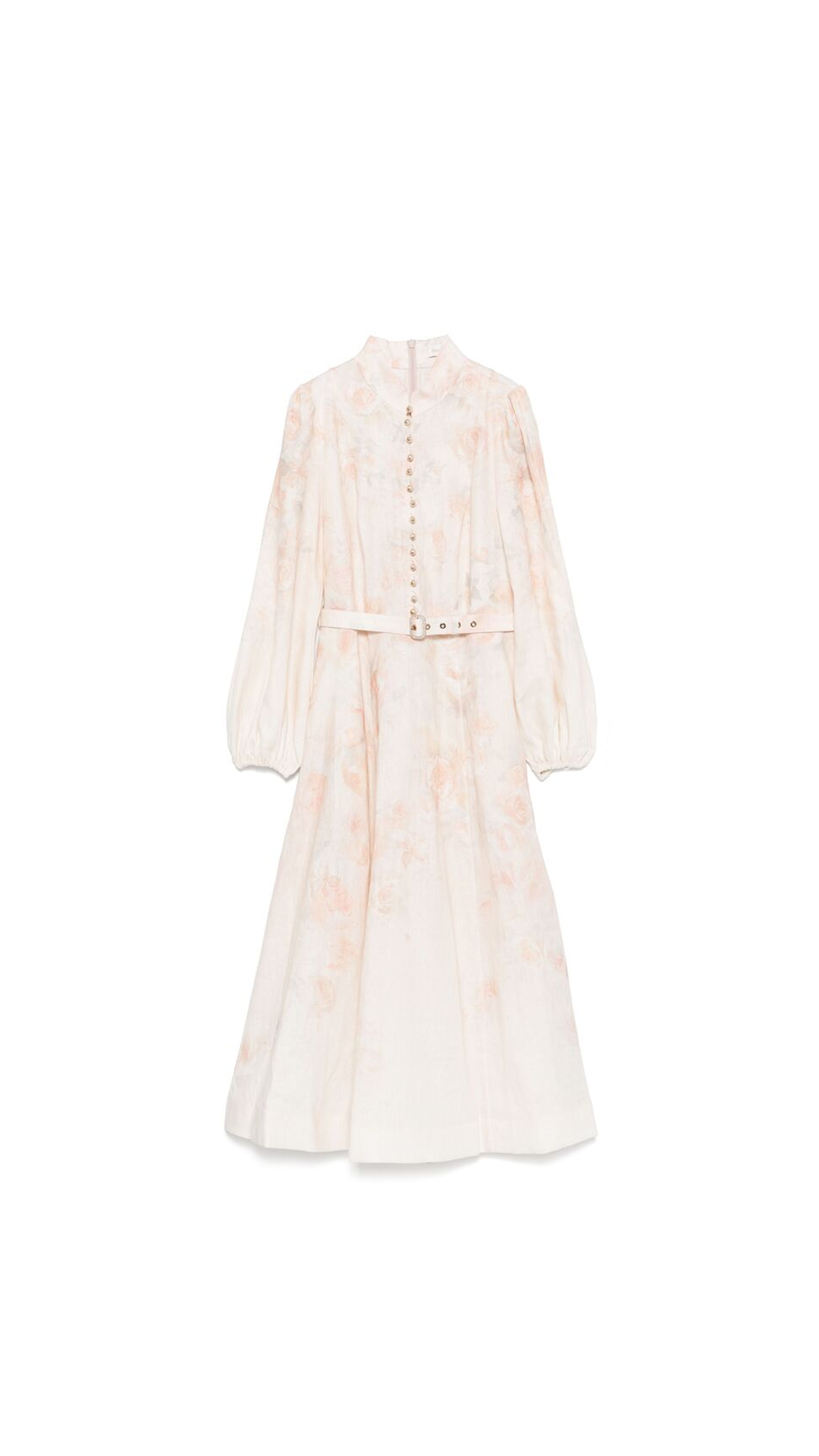 Crush Buttoned Midi Dress - Multicolor