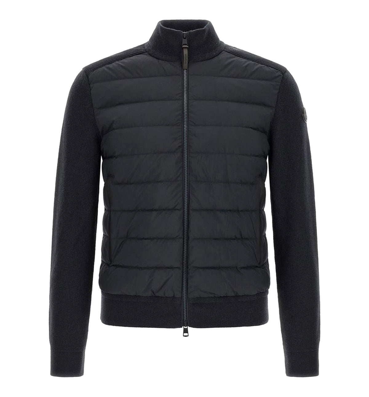 Check Jersey Zip-up Shirt Jacket