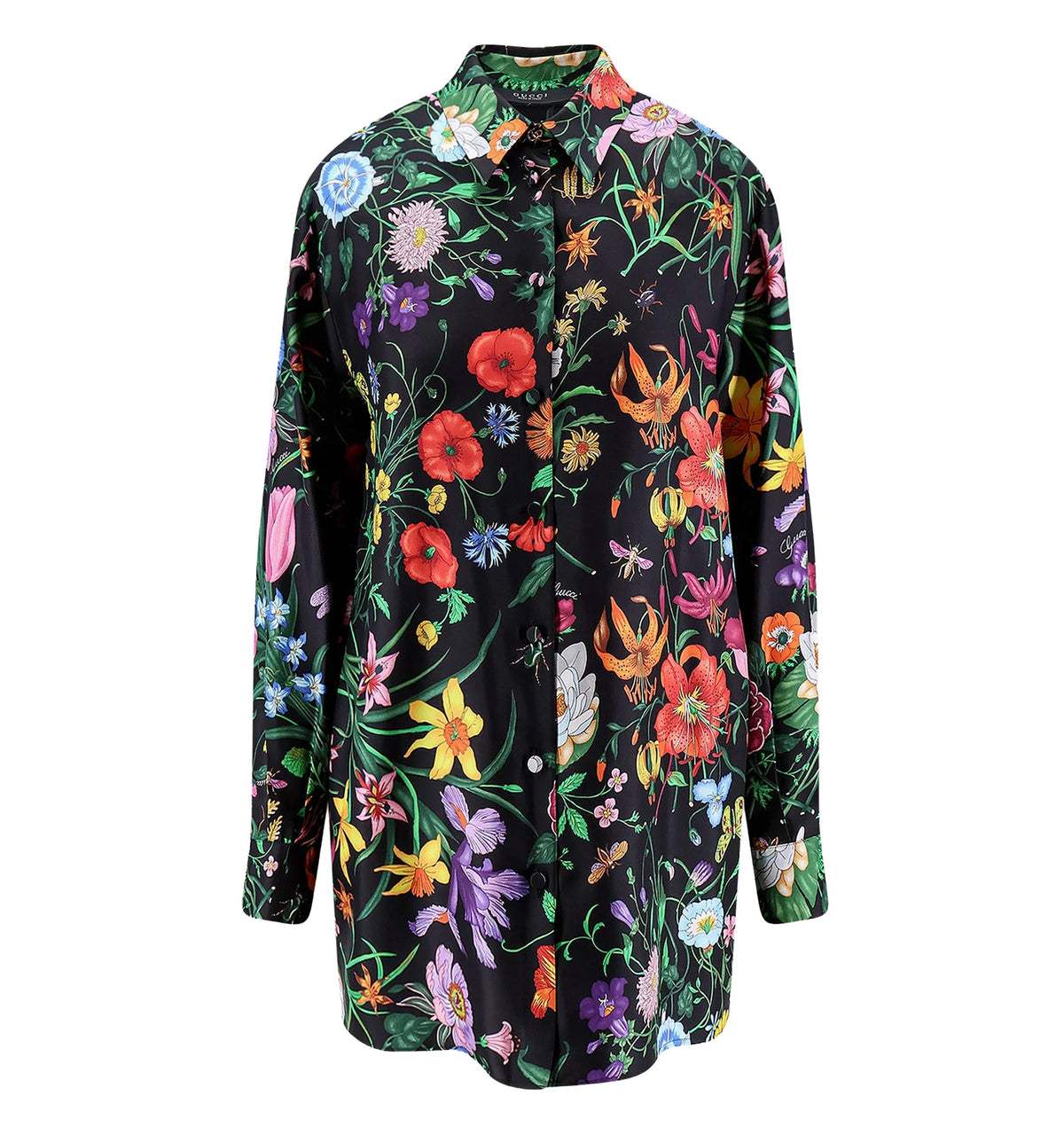 Printed Silk Twill Shirt