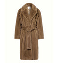Miss soft-textured wrap coat
