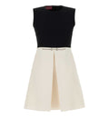 Silk Wool Dress With Crystal Horsebit