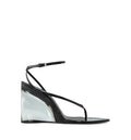 Invisible Thong Sandals In Patent Calfskin