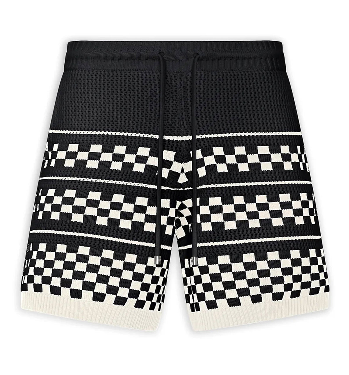 Checkered Mesh Short