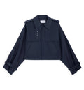 Jacket In Cotton And Wool Gabardine
