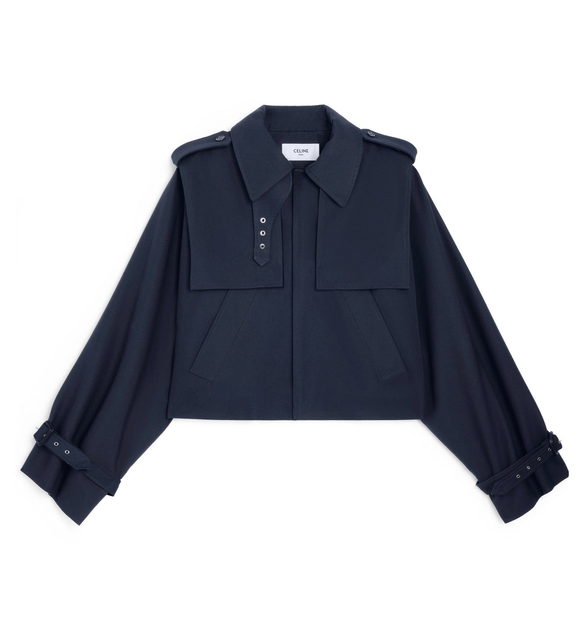 Jacket In Cotton And Wool Gabardine
