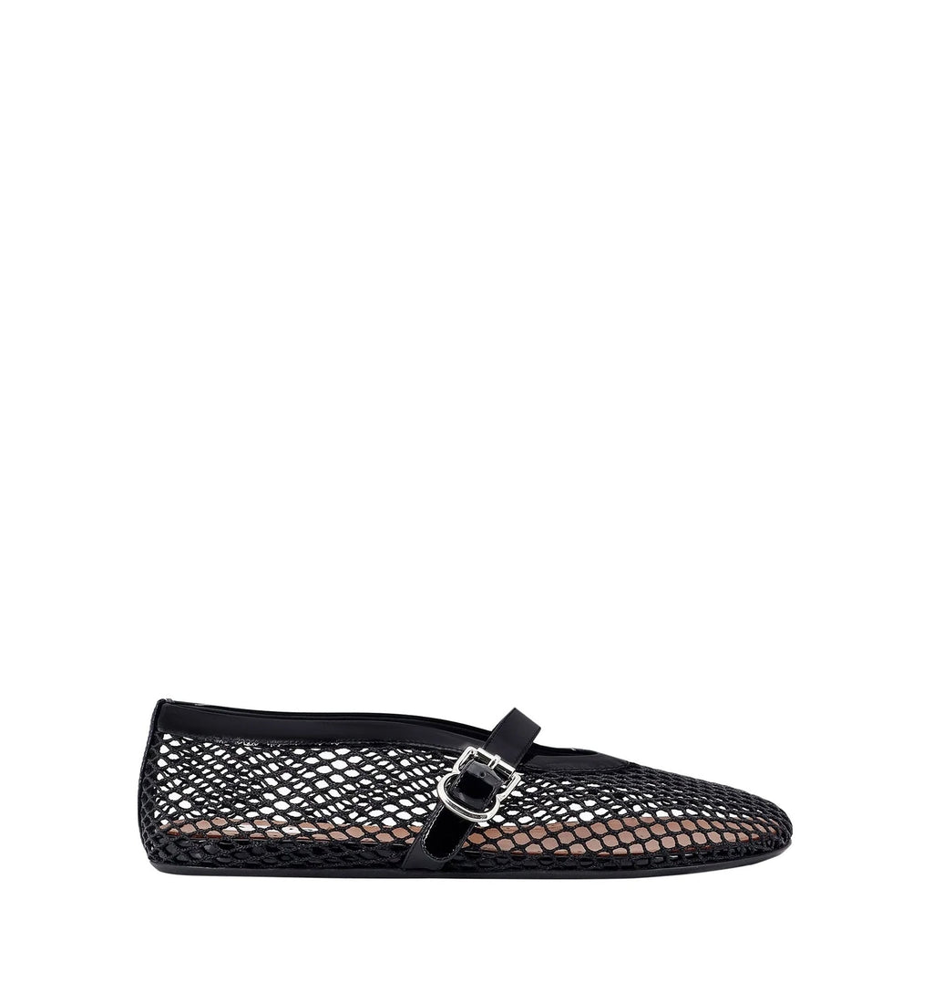 Ballet Flats In Fishnet