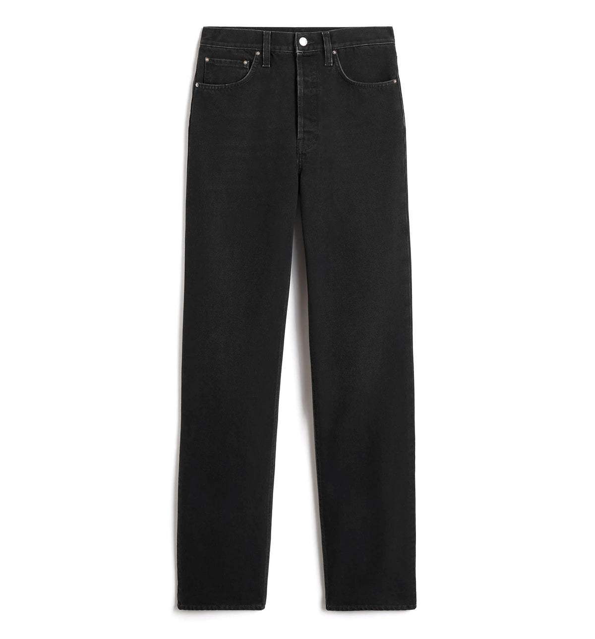 Classic cut denim full length faded