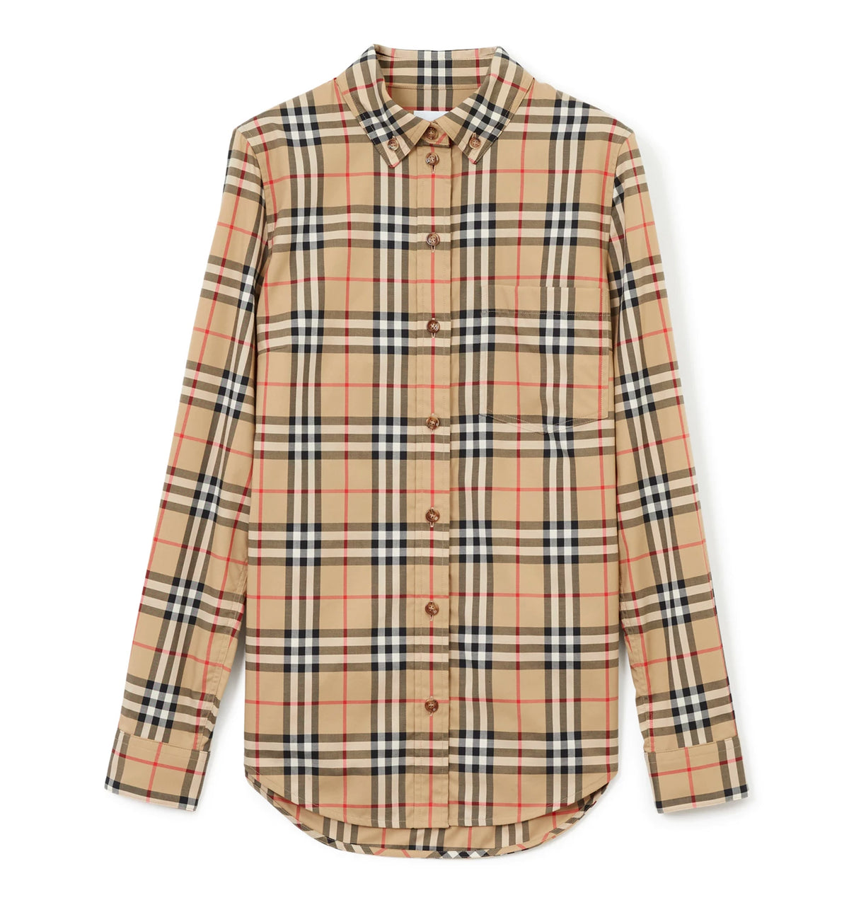 Check Cotton Poplin Shirt