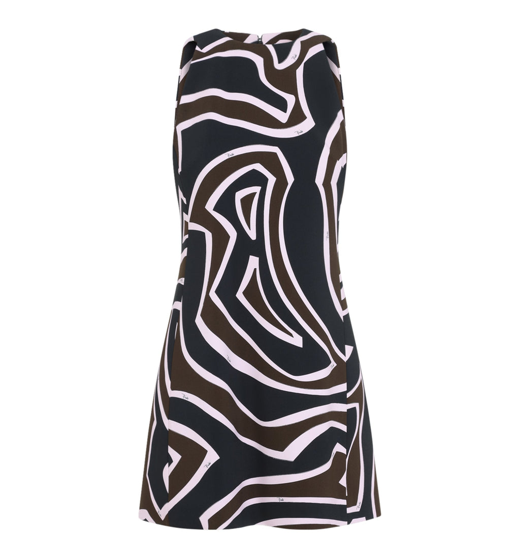 Labirinto-print Cady Dress