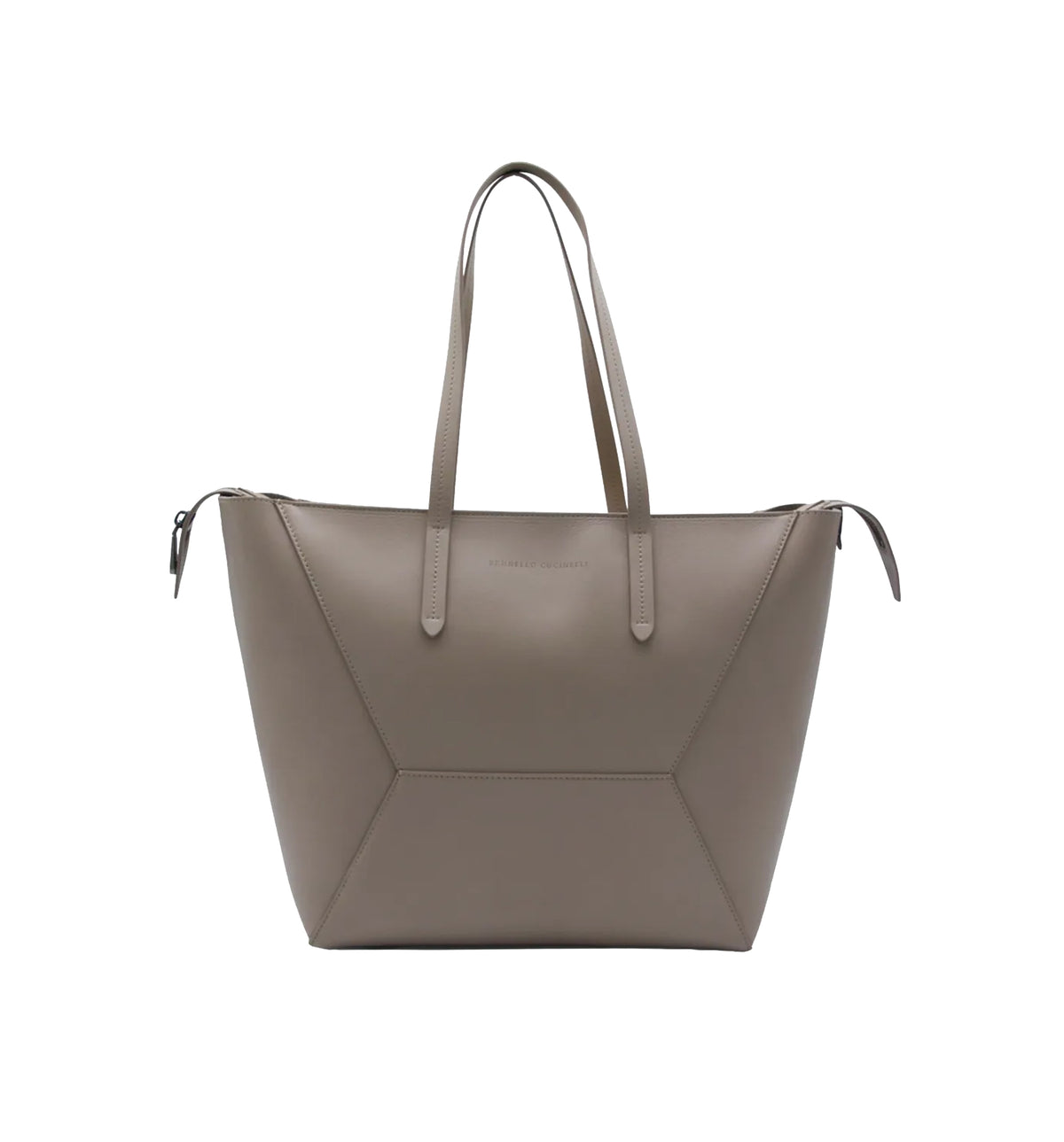 Zip-fastening tote bag